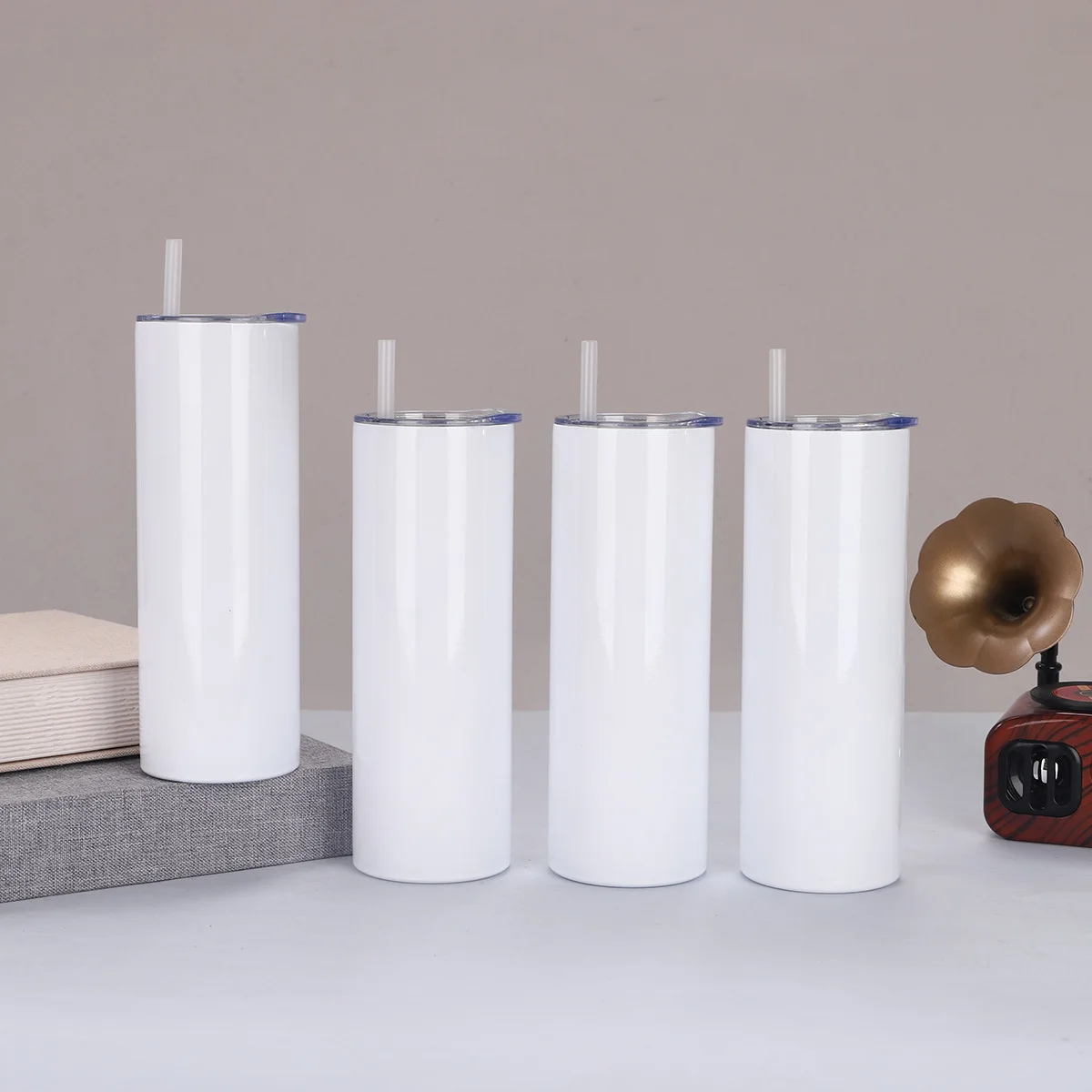 20온스 스트레이트 컵 304 스테인리스 스틸 이중벽  - Sublimation Mug White 리뷰 및 가격