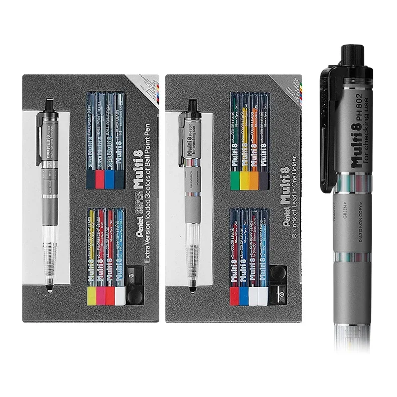 일본 펜텔 멀티+8 자동 연필 2.0mm, 색연필, 휴 - Pentel Pen Energel 리뷰 및 가격